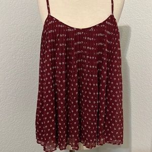 Burgundy camisole from Abercrombie